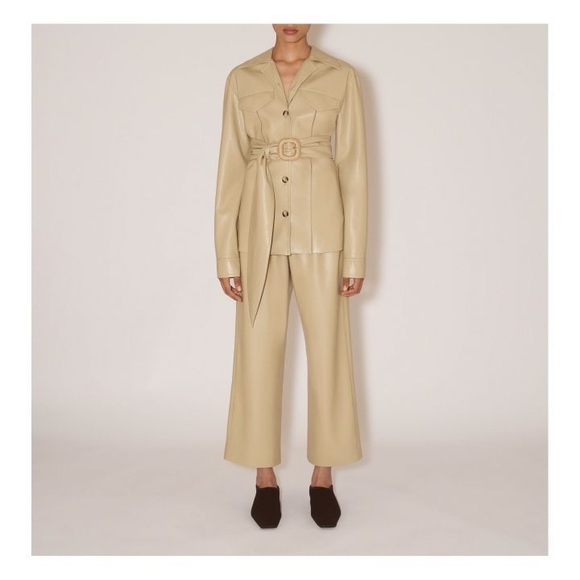 Nanushka DAE RUSTIC Vegan leather belt - Pebble - Picture 3 of 5